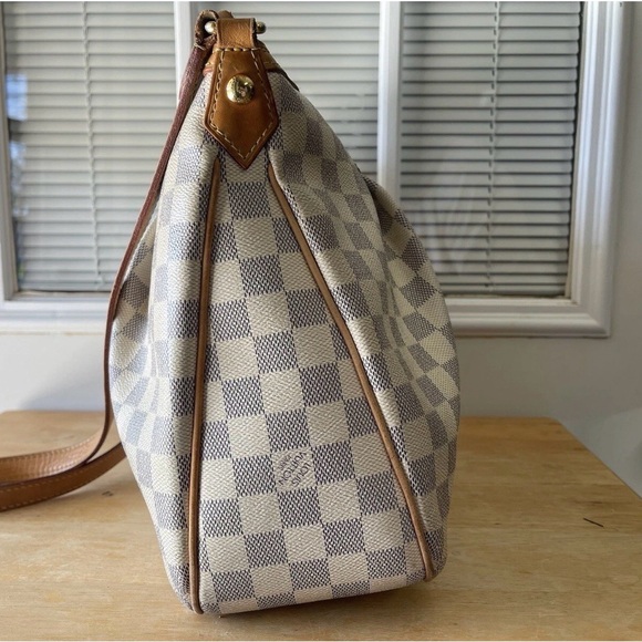 Louis Vuitton Siracusa MM Beige/Tan Damier Azur Shoulder Bag - Picture 3 of 9
